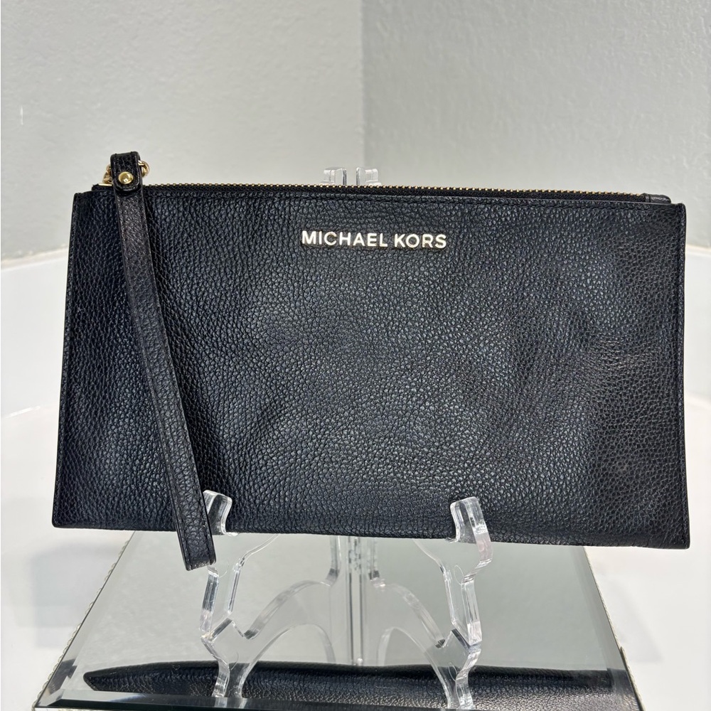 Michael Kors Leather Clutch Wristlet